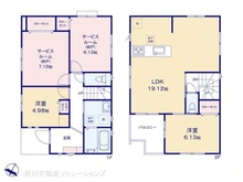 【神奈川県/相模原市南区東林間】相模原市南区東林間6丁目 新築一戸建て 間取り図