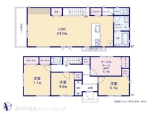 【神奈川県/相模原市南区西大沼】相模原市南区西大沼2丁目 新築一戸建て 間取り図