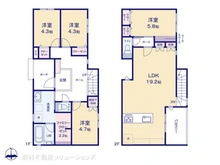 【神奈川県/座間市立野台】座間市立野台2丁目 新築一戸建て 間取り図