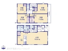 【神奈川県/座間市四ツ谷】座間市四ツ谷 新築一戸建て 間取り図