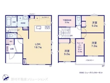 【神奈川県/相模原市中央区宮下本町】相模原市中央区宮下本町2丁目 新築一戸建て 間取り図