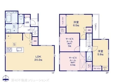 【神奈川県/座間市相武台】座間市相武台2丁目 新築一戸建て 間取り図