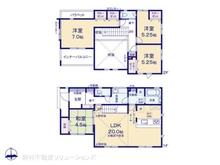 【東京都/町田市成瀬台】町田市成瀬台1丁目 新築一戸建て 間取り図