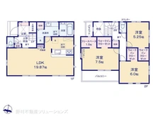 【神奈川県/座間市小松原】座間市小松原2丁目 新築一戸建て 間取り図