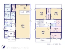 【神奈川県/相模原市中央区由野台】相模原市中央区由野台1丁目 新築一戸建て 間取り図