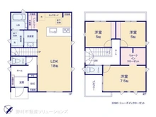 【神奈川県/相模原市中央区由野台】相模原市中央区由野台1丁目 新築一戸建て 間取り図