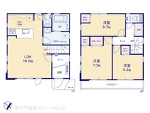 【神奈川県/相模原市南区大野台】相模原市南区大野台5丁目 新築一戸建て 間取り図