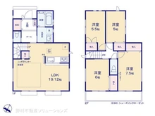 【神奈川県/大和市南林間】大和市南林間8丁目 新築一戸建て 間取り図