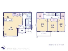 【神奈川県/相模原市中央区上溝】相模原市中央区上溝2丁目 新築一戸建て 間取り図
