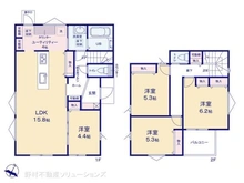 【神奈川県/相模原市中央区上溝】相模原市中央区上溝 新築一戸建て 間取り図