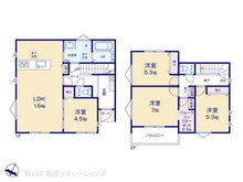 【神奈川県/相模原市中央区上溝】相模原市中央区上溝 新築一戸建て 間取り図