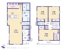 【神奈川県/相模原市中央区上溝】相模原市中央区上溝 新築一戸建て 間取り図