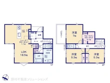 【神奈川県/相模原市中央区上溝】相模原市中央区上溝 新築一戸建て 間取り図