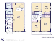 【神奈川県/大和市西鶴間】大和市西鶴間4丁目 新築一戸建て 間取り図
