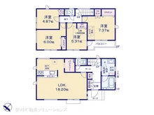 【神奈川県/相模原市中央区由野台】相模原市中央区由野台1丁目 新築一戸建て 間取り図