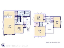 【神奈川県/相模原市中央区上溝】相模原市中央区上溝 新築一戸建て 間取り図