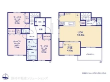 【神奈川県/座間市座間】座間市座間2丁目 新築一戸建て 間取り図