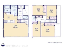 【神奈川県/座間市座間】座間市座間2丁目 新築一戸建て 間取り図