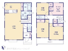 【神奈川県/相模原市南区大野台】相模原市南区大野台3丁目 新築一戸建て 間取り図