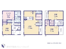 【神奈川県/相模原市中央区清新】相模原市中央区清新6丁目 新築一戸建て 間取り図