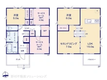 【神奈川県/相模原市南区磯部】相模原市南区磯部 新築一戸建て 間取り図