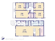 【神奈川県/座間市南栗原】座間市南栗原4丁目 新築一戸建て 間取り図