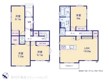 【神奈川県/相模原市南区若松】相模原市南区若松6丁目 中古一戸建て 間取り図