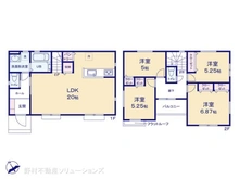 【東京都/町田市小川】町田市小川2丁目 新築一戸建て 間取り図