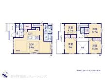 【神奈川県/相模原市中央区緑が丘】相模原市中央区緑が丘2丁目 新築一戸建て 間取り図
