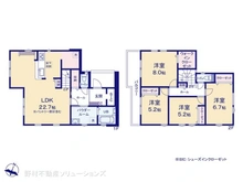 【東京都/町田市玉川学園】町田市玉川学園5丁目 新築一戸建て 間取り図