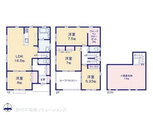 【神奈川県/座間市入谷東】座間市入谷東4丁目 新築一戸建て 間取り図