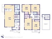 【神奈川県/大和市上草柳】大和市上草柳6丁目 新築一戸建て 間取り図