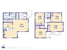 【神奈川県/相模原市中央区淵野辺】相模原市中央区淵野辺2丁目 新築一戸建て 間取り図