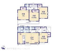 【神奈川県/大和市南林間】大和市南林間6丁目 新築一戸建て 間取り図