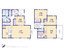 【神奈川県/相模原市中央区上溝】相模原市中央区上溝4丁目 新築一戸建て 間取り図