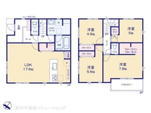 【神奈川県/相模原市南区相武台】相模原市南区相武台3丁目 新築一戸建て 間取り図