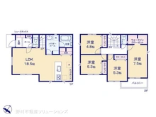 【神奈川県/相模原市南区相武台】相模原市南区相武台3丁目 新築一戸建て 間取り図