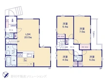 【神奈川県/座間市広野台】座間市広野台1丁目 新築一戸建て 間取り図