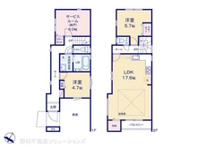 【神奈川県/大和市西鶴間】大和市西鶴間2丁目 新築一戸建て 間取り図