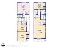【神奈川県/座間市立野台】座間市立野台2丁目 新築一戸建て 間取り図