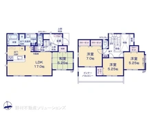 【神奈川県/大和市福田】大和市福田 新築一戸建て 間取り図