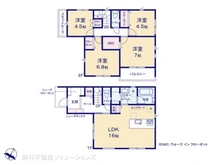 【神奈川県/相模原市中央区淵野辺本町】相模原市中央区淵野辺本町4丁目 新築一戸建て 間取り図