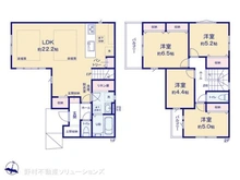 【神奈川県/大和市南林間】大和市南林間9丁目 新築一戸建て 間取り図