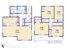 【神奈川県/大和市下鶴間】大和市下鶴間 新築一戸建て 間取り図