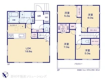【神奈川県/大和市下鶴間】大和市下鶴間 新築一戸建て 間取り図