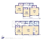 【神奈川県/大和市福田】大和市福田 新築一戸建て 間取り図