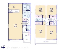 【神奈川県/大和市福田】大和市福田 新築一戸建て 間取り図