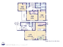 【東京都/町田市東玉川学園】町田市東玉川学園2丁目 新築一戸建て 間取り図
