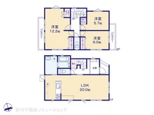 【東京都/町田市原町田】町田市原町田2丁目 新築一戸建て 間取り図