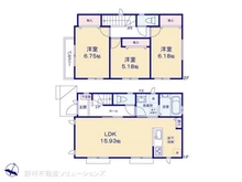【神奈川県/座間市栗原中央】座間市栗原中央1丁目 新築一戸建て 間取り図